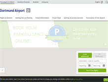 Tablet Screenshot of dortmund-airport.com