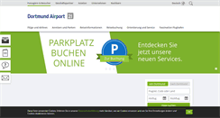 Desktop Screenshot of dortmund-airport.de