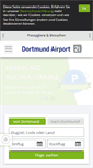Mobile Screenshot of dortmund-airport.de