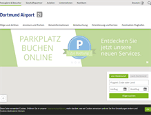Tablet Screenshot of dortmund-airport.de